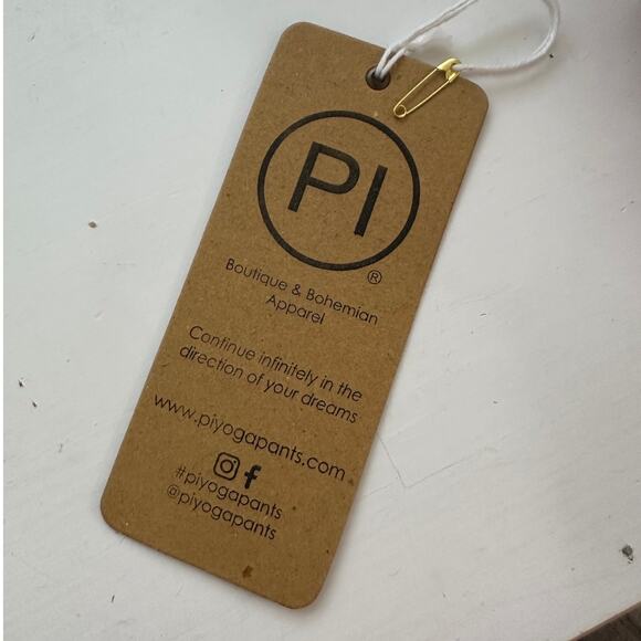 NWT Paradise Island Navy Blue Ruched Drawstring Wide Leg Casual Pants OS - Picture 16 of 16